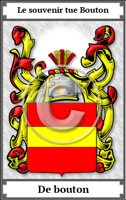 De bouton Family Crest Download (JPG)  Book Plated - 150 DPI
